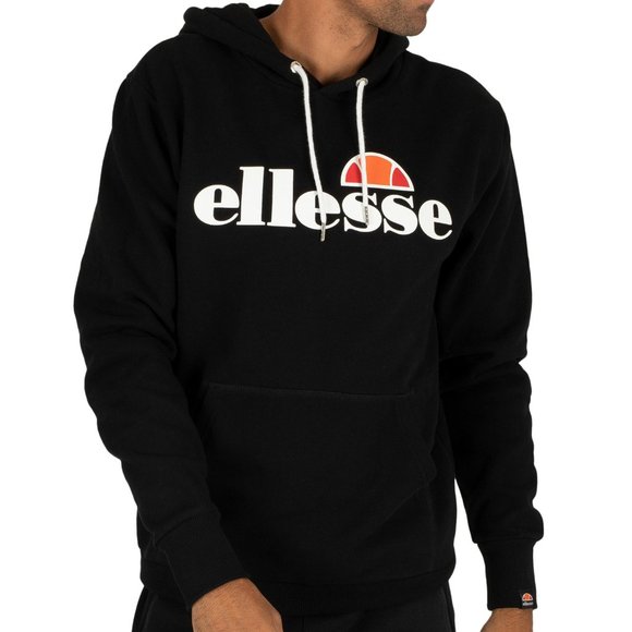 ELLESSE MENS BLACK HOODY SIZE XL BRAND NEW - Picture 1 of 7